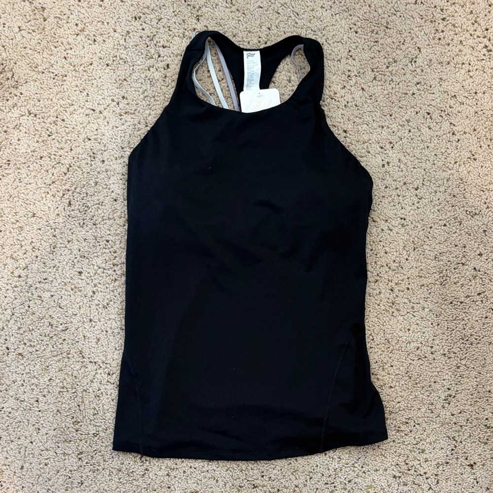 Fabletics Black Racerback Tank Top